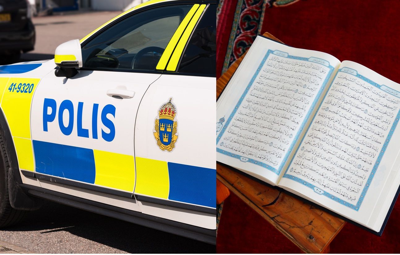 Polisen rundade lagen för att stoppa lagliga koranbränningar