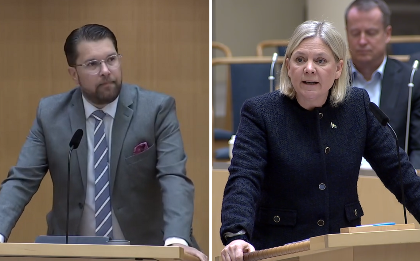 Jimmie Åkesson: “Skäms ni inte?” – Rasar mot S om invandringen
